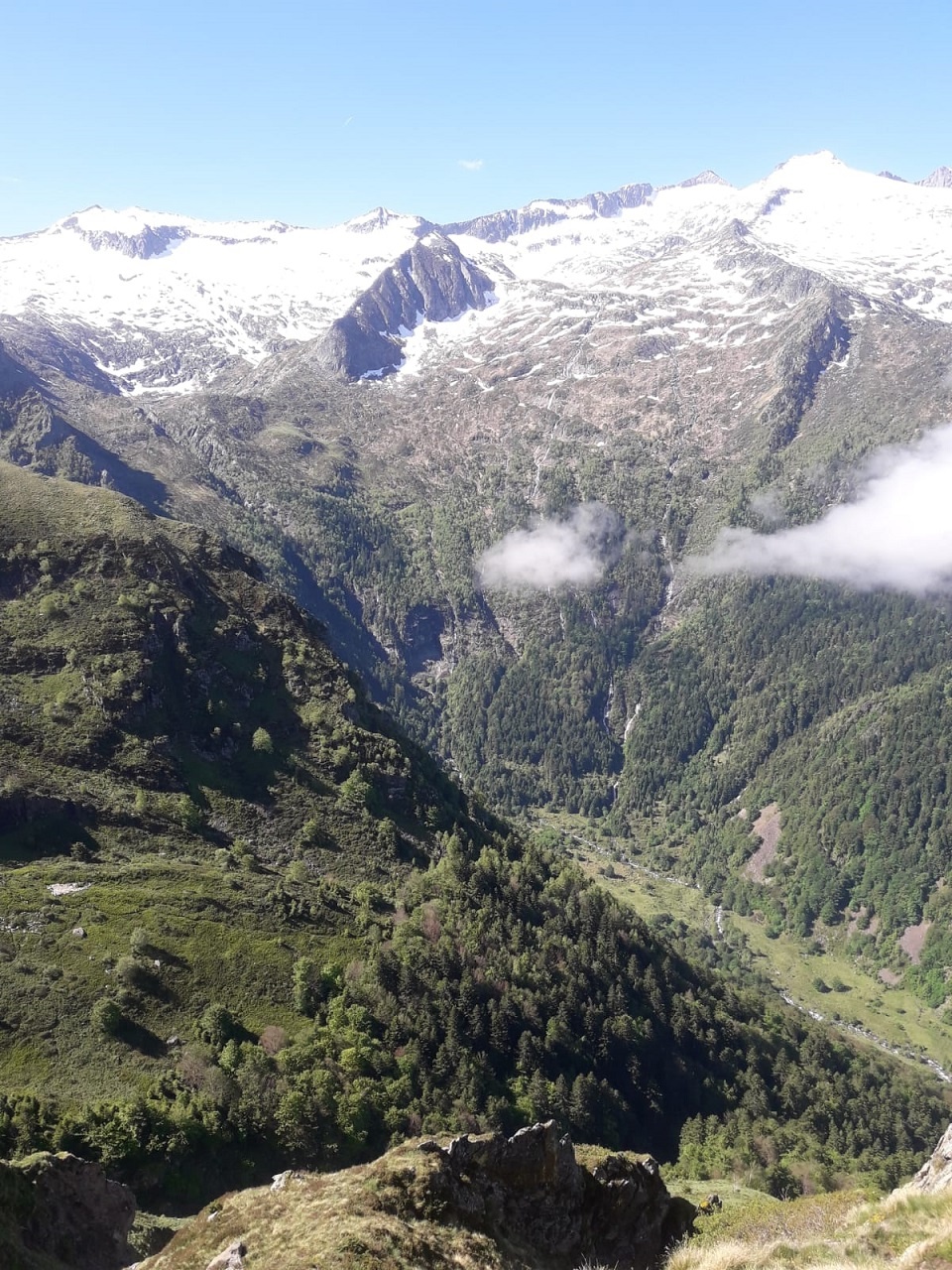 Vue sur les montagnes ariégeoise